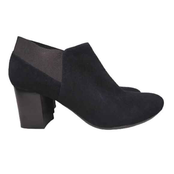 VANELi Black Suede Elastic Ankle Booties Size 11 WIDE - Picture 5 of 11